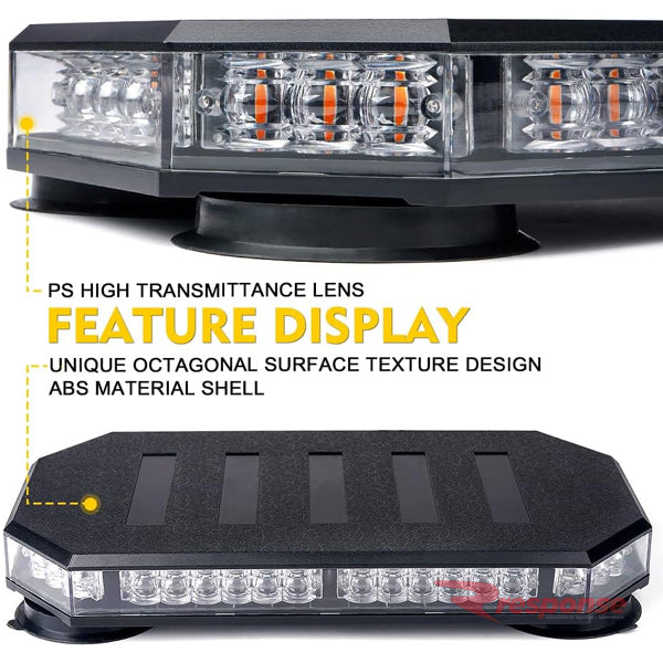 Baliza Mini Barra AMBAR con 42 luces LED – Response