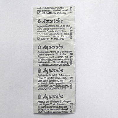 Aquatabs Tabletas Purificadoras Agua 17mg 3-5 Litros x 10 unid. - Response